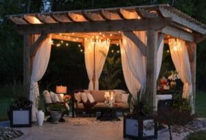 Outdoor Decorated Curtains