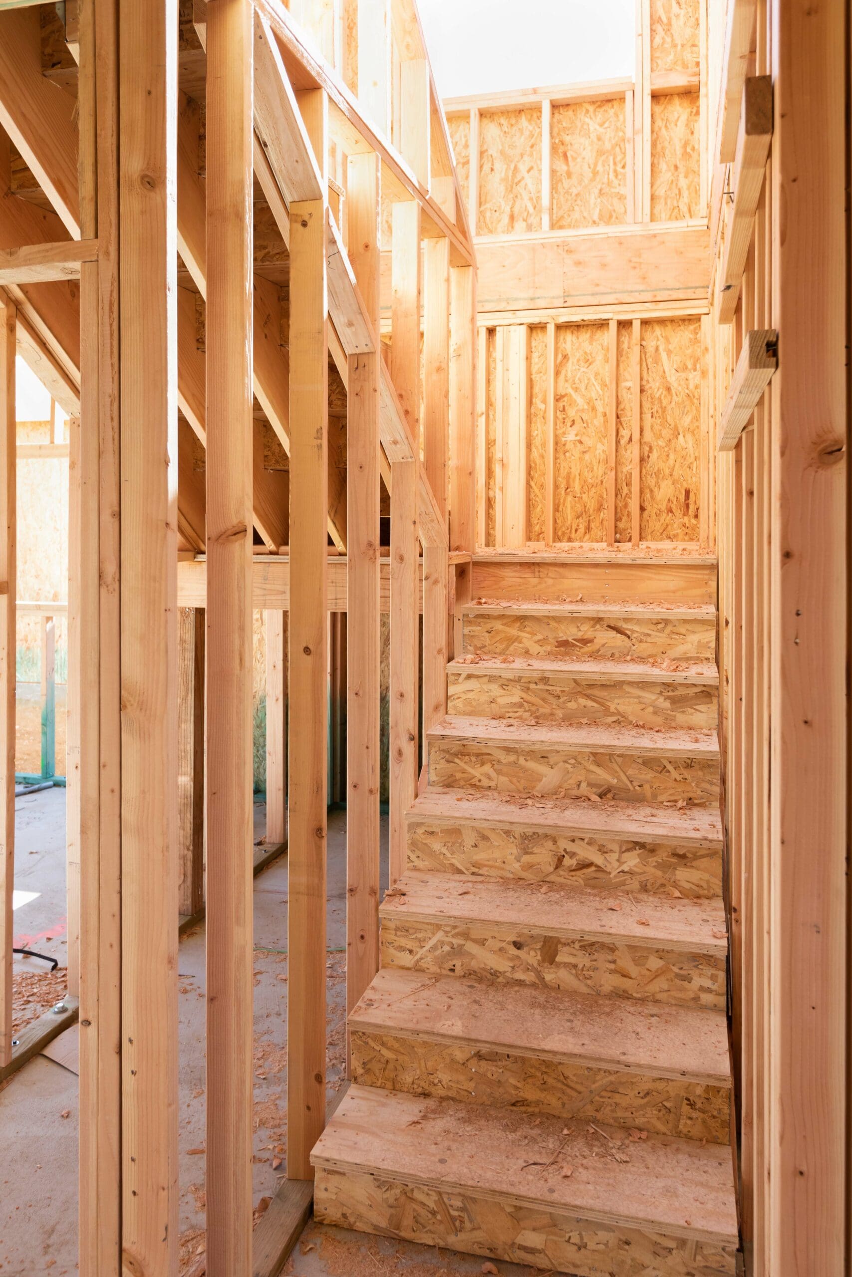 Unfinished Staircase Inside A House